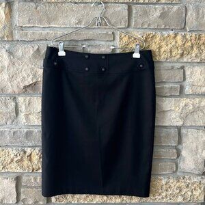 Zoe D. Y2K Black Pencil Skirt Size 12